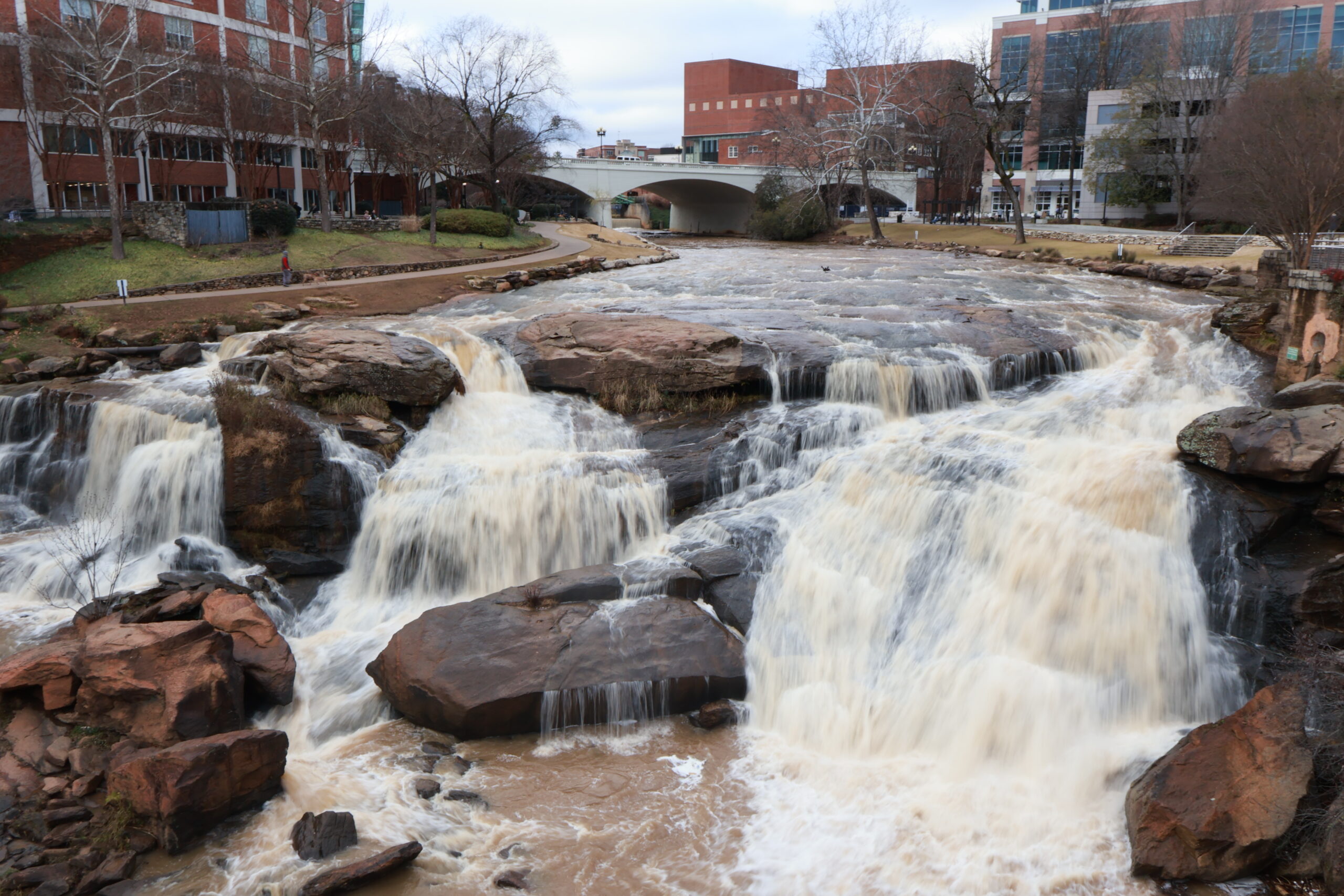 An image of Reedy Falls to show our passion for adventures in Greenville, South Carolina.