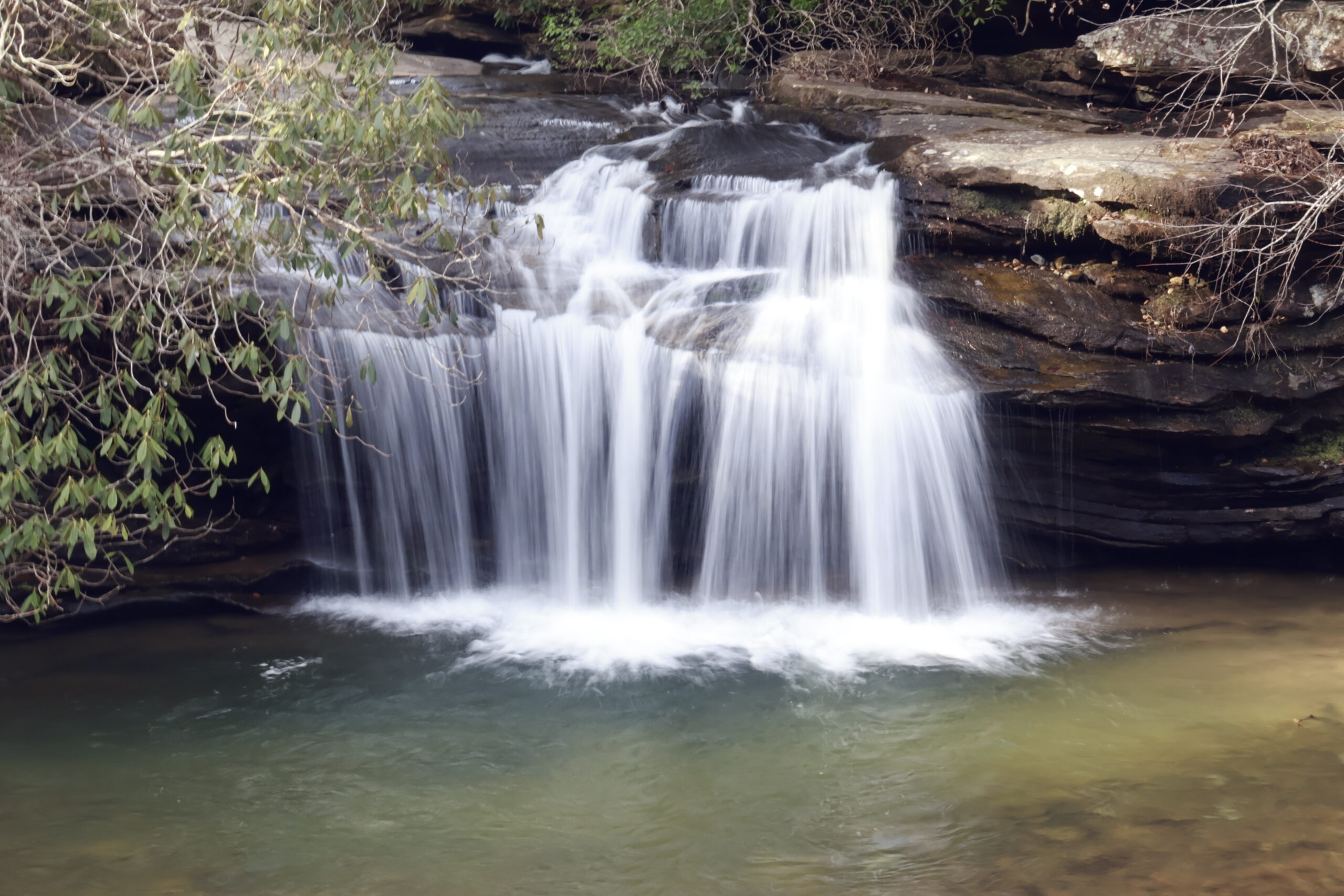 A waterfall in South Carolina to show our Off The Rails adventures.